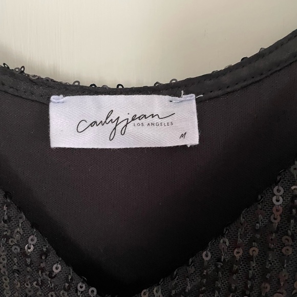 CJLA size medium black sequin tank - Picture 2 of 3